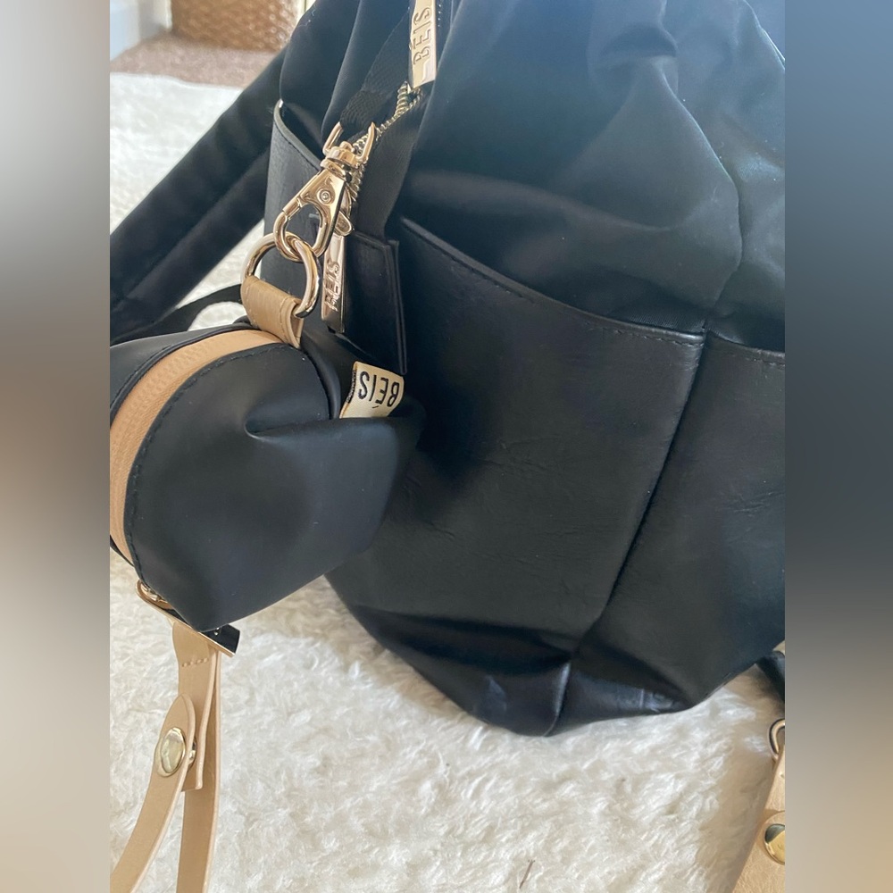 BEIS Revolve Backpack Diaper Bag Lightweight Black - Picture 2 of 7